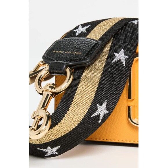 MARC JACOBS The Americana Snapshot Crossbody Bag Sunflower Multi Star Strap NWT - Picture 3 of 6